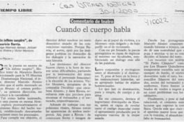 Cuando el cuerpo habla  [artículo] Lady Macbeth
