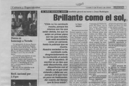 Brillante como el sol, humilde como el pan  [artículo] Ina Vergara