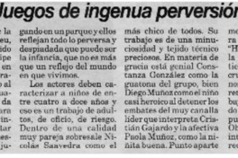 Juegos de ingenua perversión Juegos de ingenua perversión
