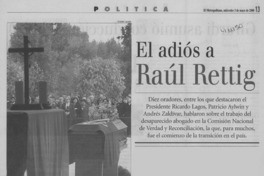 El adiós a Raúl Rettig El adiós a Raúl Rettig