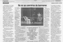 No es un concurso de horrores  [artículo] Enrique Ramírez Capello