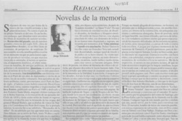 Novelas de la memoria Novelas de la memoria