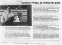 Gustavo Ponce, el tiempo no pasa  [artículo]