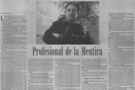 Profesional de la mentira