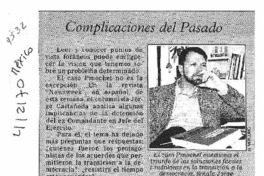 Complicaciones del pasado  [artículo]