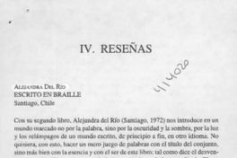 Escrito en braille