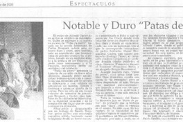 Notable y duro "Patas de perro"