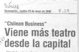 Viene más teatro desde la capital Viene más teatro desde la capital