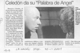 Celedón da su "Palabra de Angel"  [artículo]