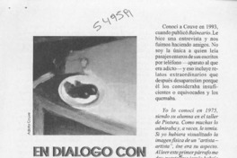 En diálogo con entrevista a Adolfo Couve  [artículo] Luz María Villarroel