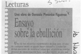 Ensayo sobre la ebullición  [artículo]