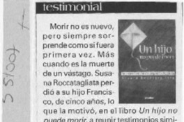 Testimonial  [artículo]