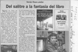 Del salitre a la fantasía del libro  [artículo]