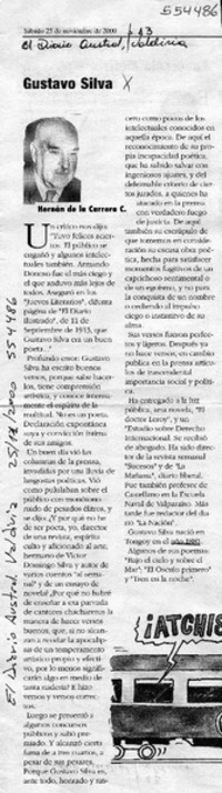 Gustavo Silva  [artículo] Hernán de la Carrera C.