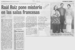 Raúl Ruiz pone misterio en las salas francesas Raúl Ruiz pone misterio en las salas francesas