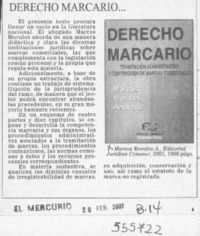 Derecho Marcario  [artículo]