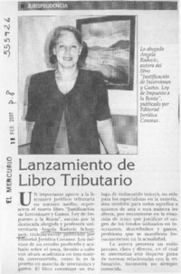 Lanzamiento de libro tributario  [artículo]
