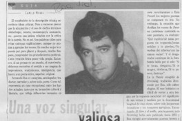 Una voz singular  [artículo] Camilo Marks