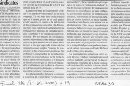 Partidos y sindicatos  [artículo] Hernán Soto