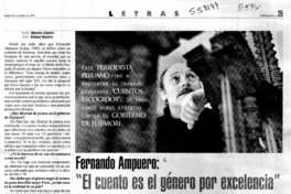 "El cuento es el género por excelencia"  [artículo] Marcelo Cabello