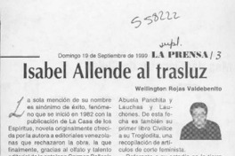 Isabel Allende al trasluz  [artículo] Wellington Rojas Valdebenito