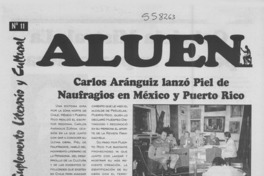 Carlos Aránguiz lanzó Piel de naufragios en México y Puerto Rico Carlos Aránguiz lanzó Piel de naufragios en México y Puerto Rico
