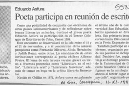 Poeta participa en reunión de escritores en Cuba  [artículo]