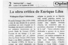 La obra crítica de Enrique Lihn  [artículo] Wellington Rojas Valdebenito