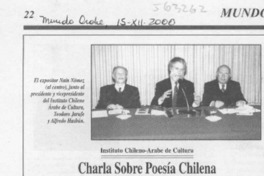 Charla sobre poesía chilena  [artículo]