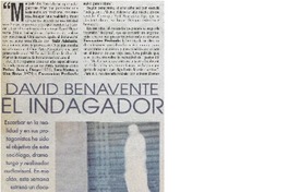 David Benavente el indagador David Benavente el indagador