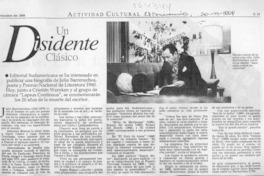 Un Disidente clásico  [artículo]