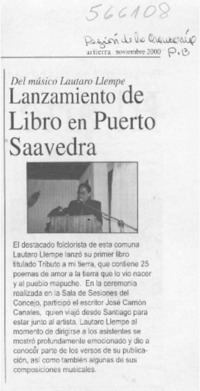 Lanzamiento de Libro en Puerto Saavadra