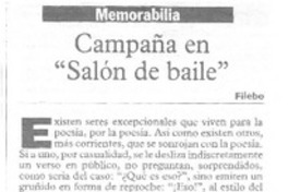 Campaña en "Salón de baile" Campaña en "Salón de baile"