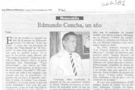 Edmundo Concha, un año Edmundo Concha, un año