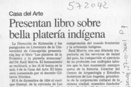 Presentan libro sobre bella platería indígena