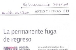 La permanente fuga de regreso La permanente fuga de regreso