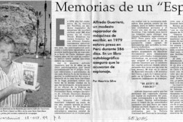Memorias de un "espía"  [artículo] Mauricio Silva