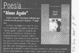 "Alone again" "Alone again"