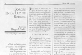 Borges en la luz de Borges (entrevista) Borges en la luz de Borges (entrevista)