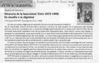Itinerario de la impunidad