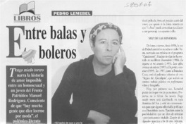 Entre balas y boleros  [artículo] Delia Pizarro San Martín