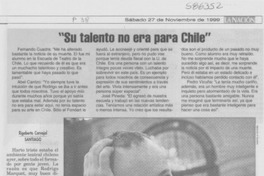 Murió Rodrigo Marquet, gran talento teatral Murió Rodrigo Marquet, gran talento teatral
