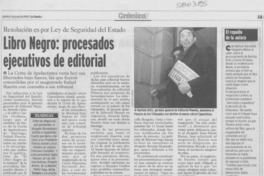 Libro Negro: procesados ejecutivos de editorial