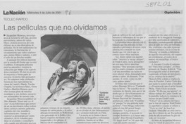 Las películas que no olvidamos