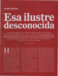 Esa ilustre desconocida  [artículo] Marcelo Somonetti