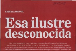 Esa ilustre desconocida  [artículo] Marcelo Somonetti