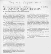 "En la poesía está la respuesta"  [artículo]