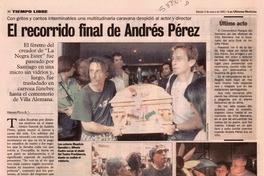El recorrido final de Andrés Pérez El recorrido final de Andrés Pérez