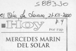 Mercedes Marín del Solar Mercedes Marín del Solar
