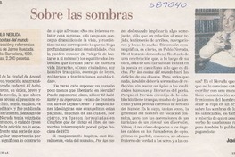 Sobre las sombras  [artículo] José Carlos Cataño
